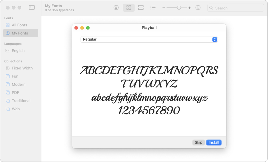 mac系統(tǒng)字體包下載 在 Mac 上的“字體冊”中安裝和驗(yàn)證字體